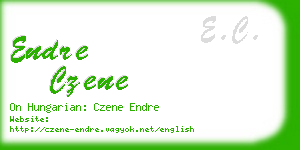 endre czene business card